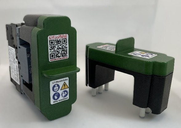 LastLink Messbrücke neben dem Siemens Motorschutzschalter 3RV2021-0KA10